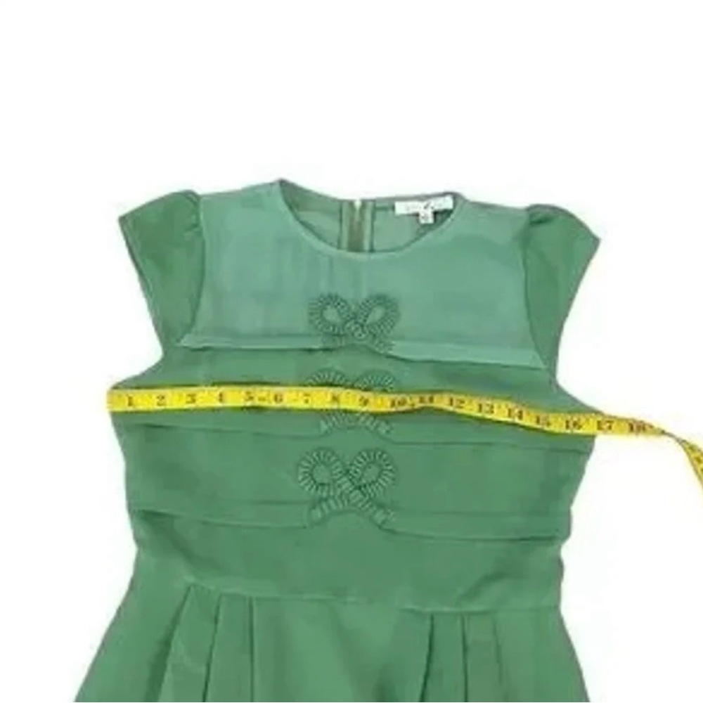 ModCloth Ara Green Vintage‑Inspired Pleated Dress Classic Fit & Flare Size S - Picture 5 of 8